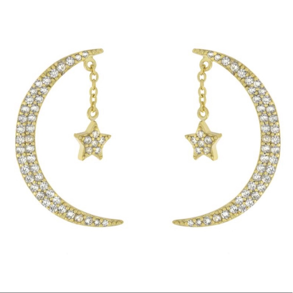 Moon star earrings (UNWORN)
